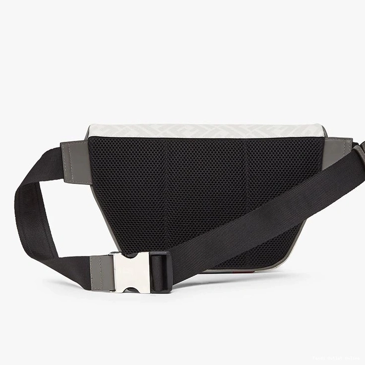 Affordable Motif White Bag Red Fabric Belt Fendi In FF 0823